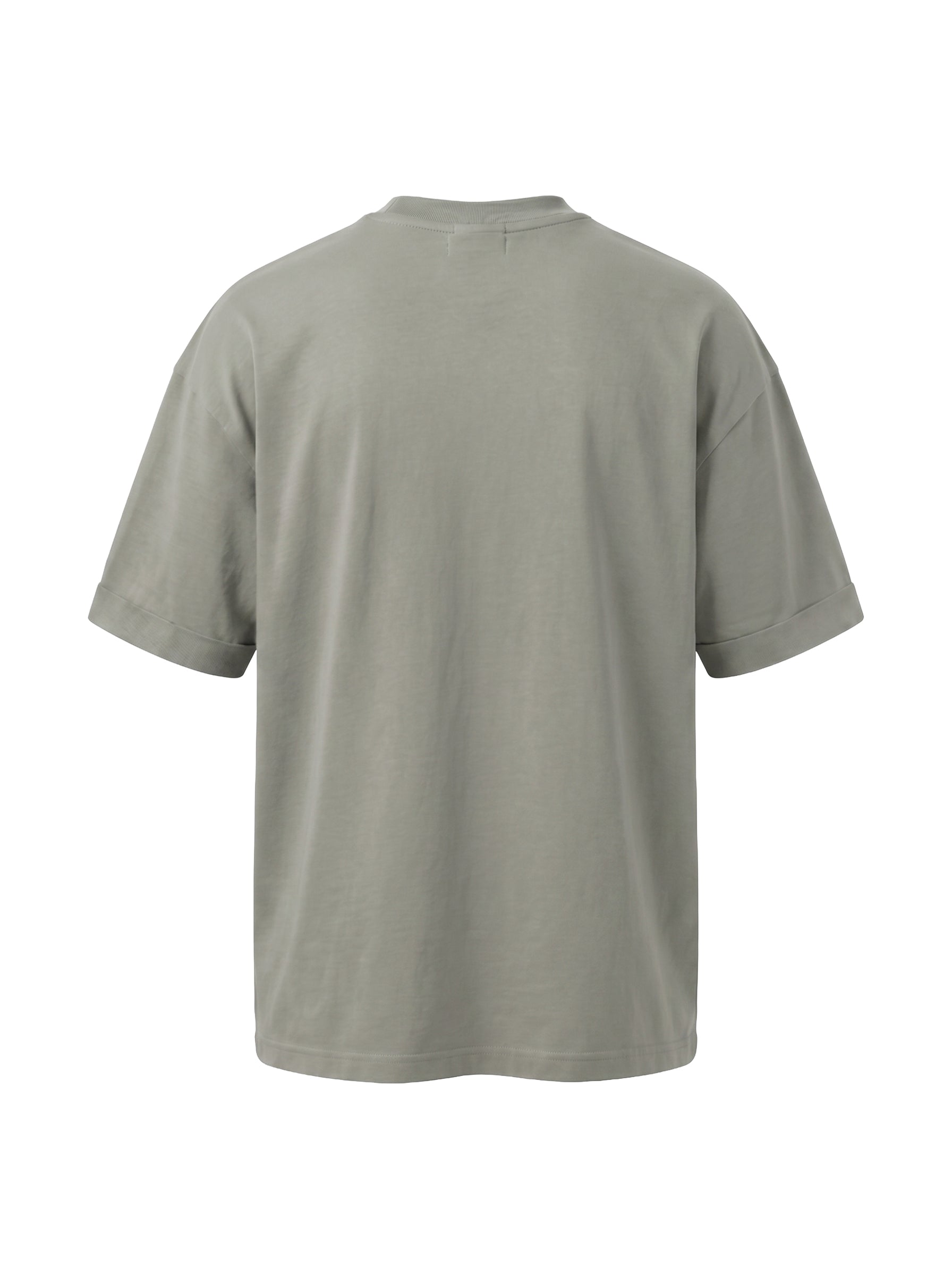 Oversized 220 Ribbed Portuguese Fleece T-shirt • Stone
