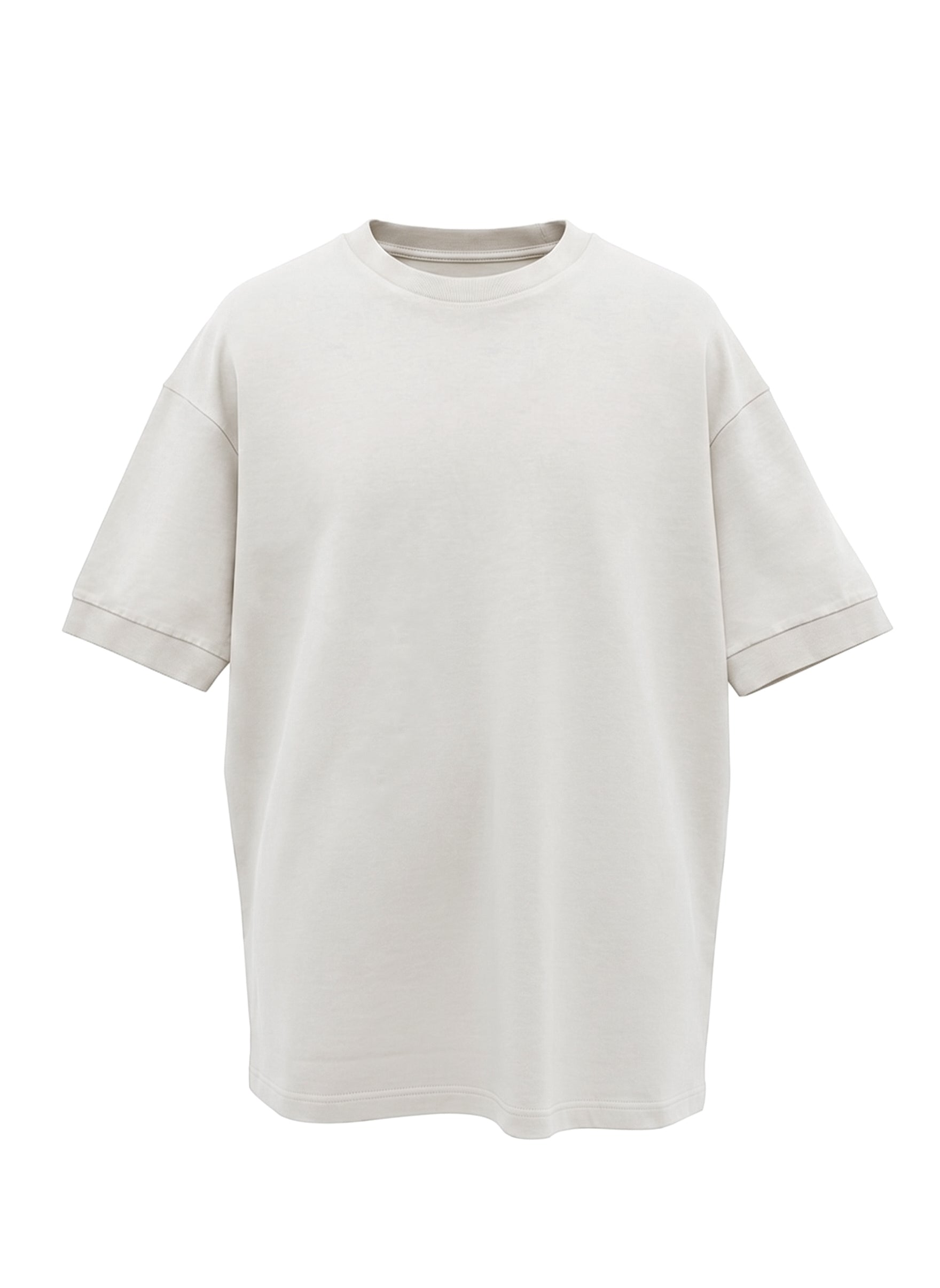 Oversized 220 Ribbed Portuguese Fleece T-shirt • Off-white
