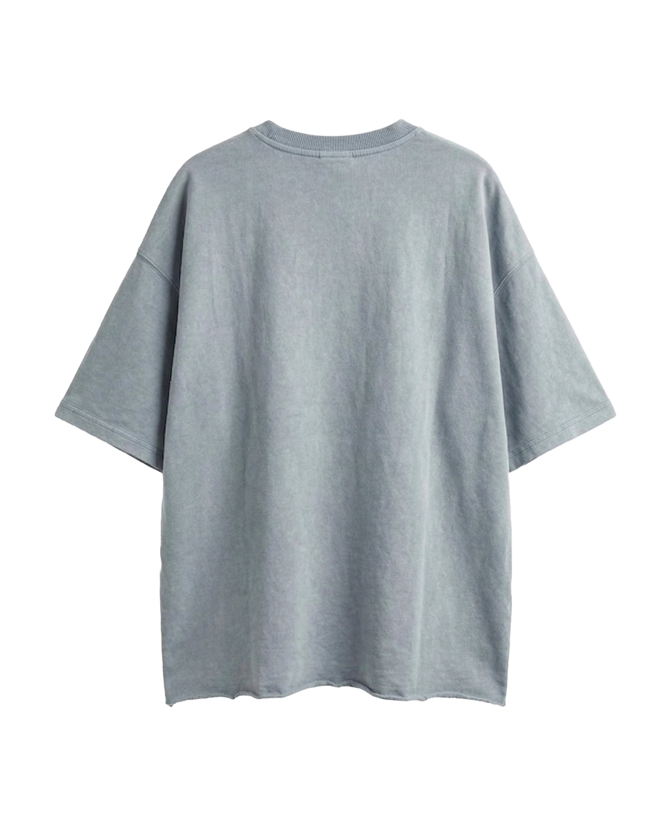 Washed Fade Oversized T-shirt • Light Blue