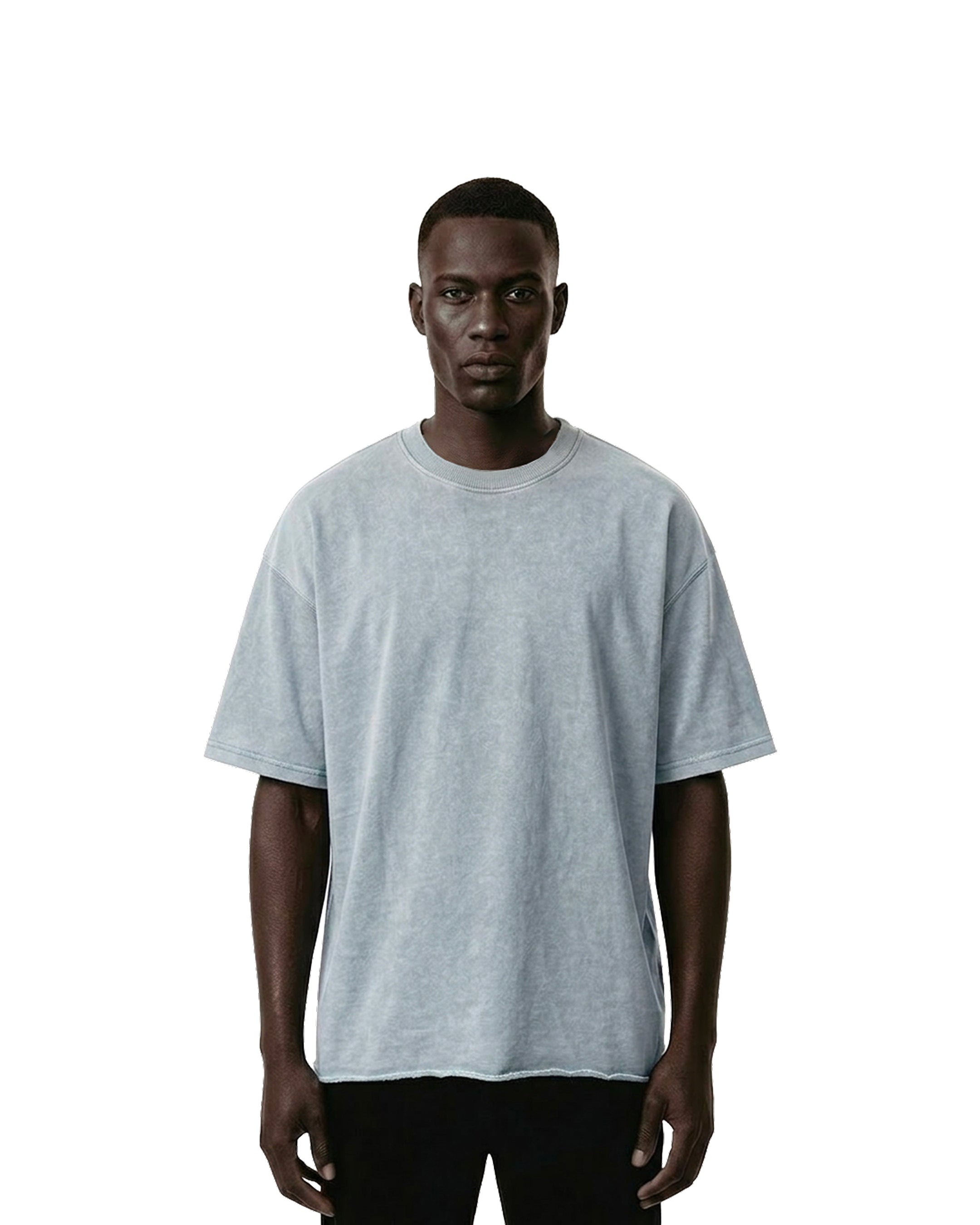 Washed Fade Oversized T-shirt • Light Blue