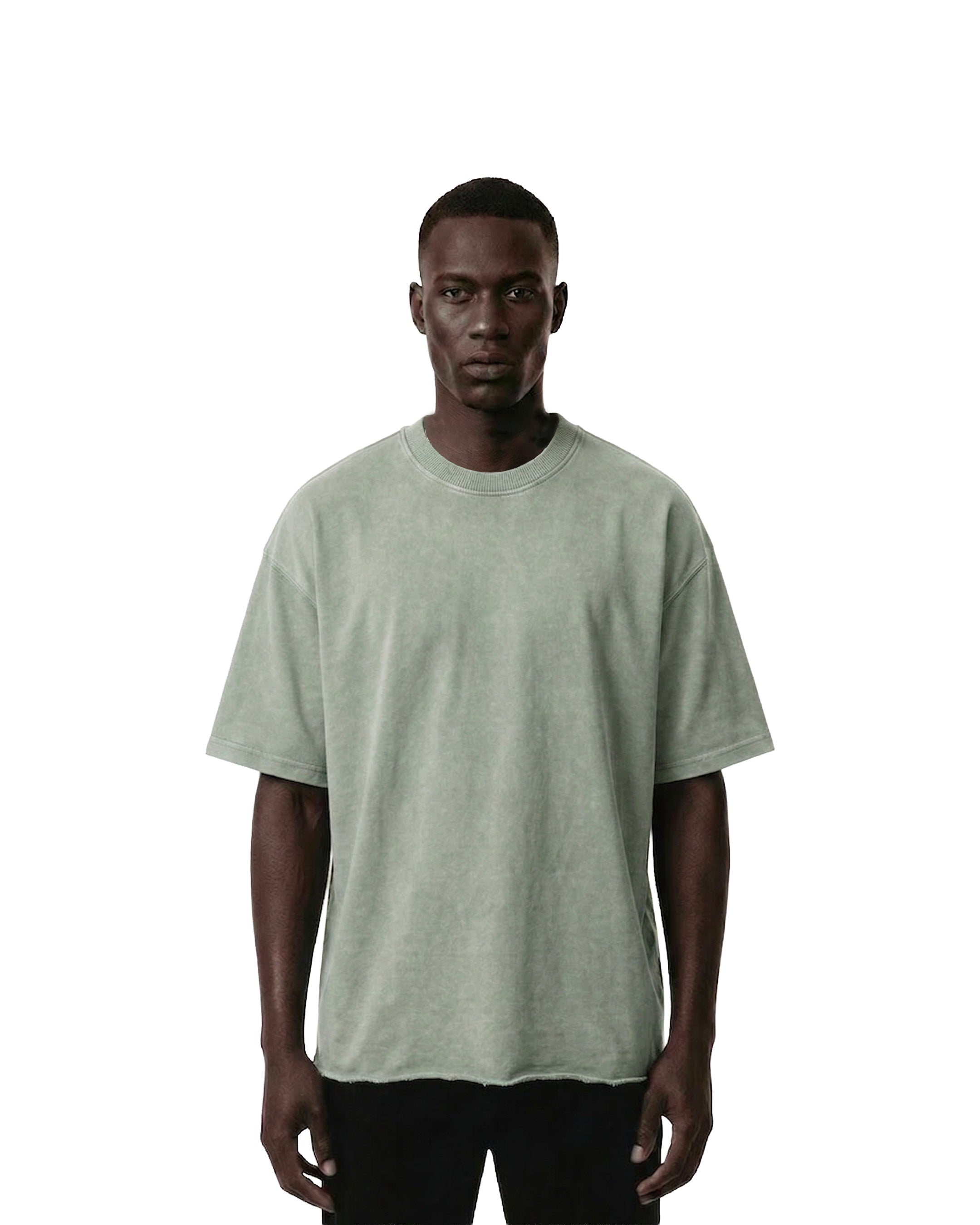 Washed Fade Oversized T-shirt • Green