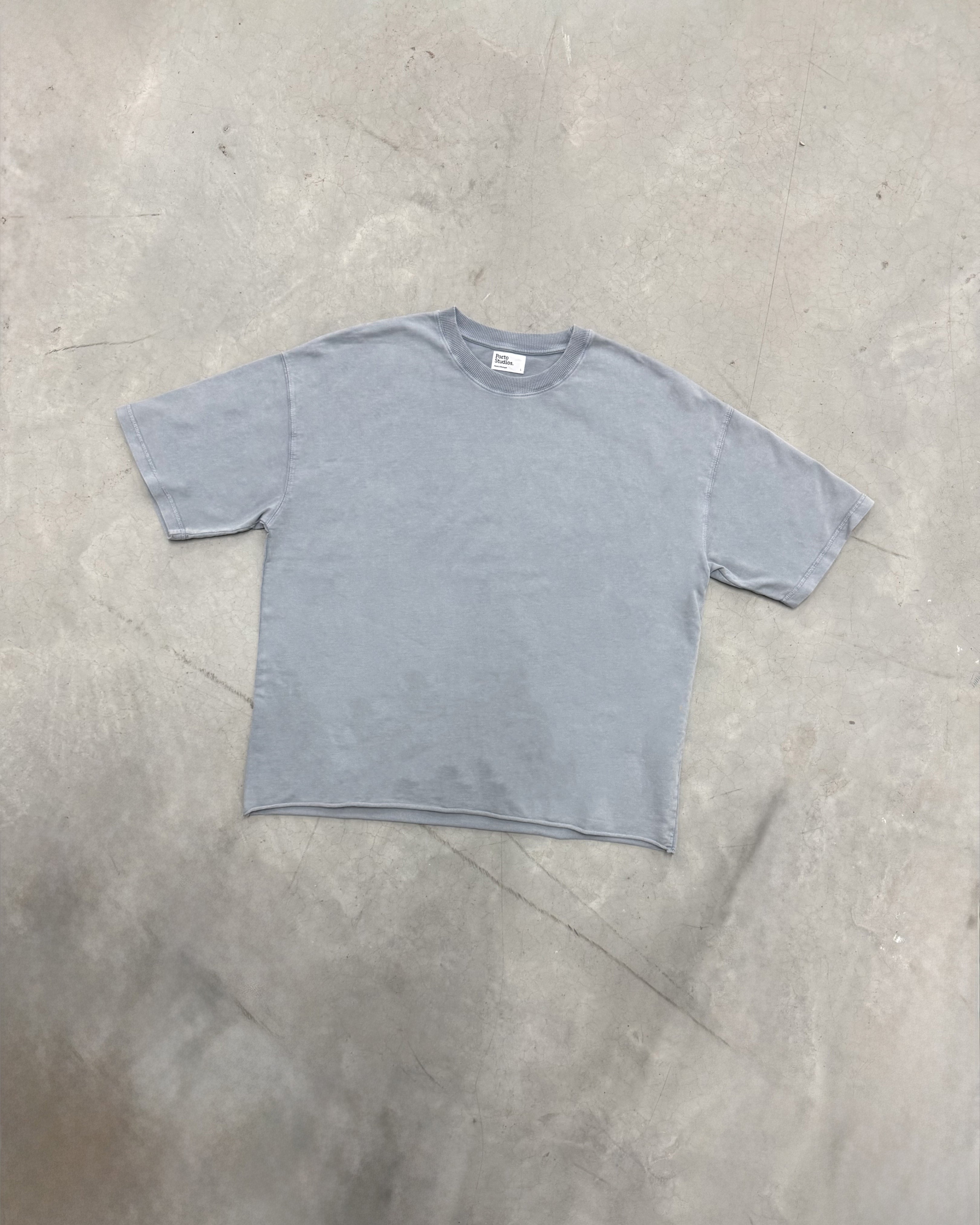 Washed Fade Oversized T-shirt • Light Blue