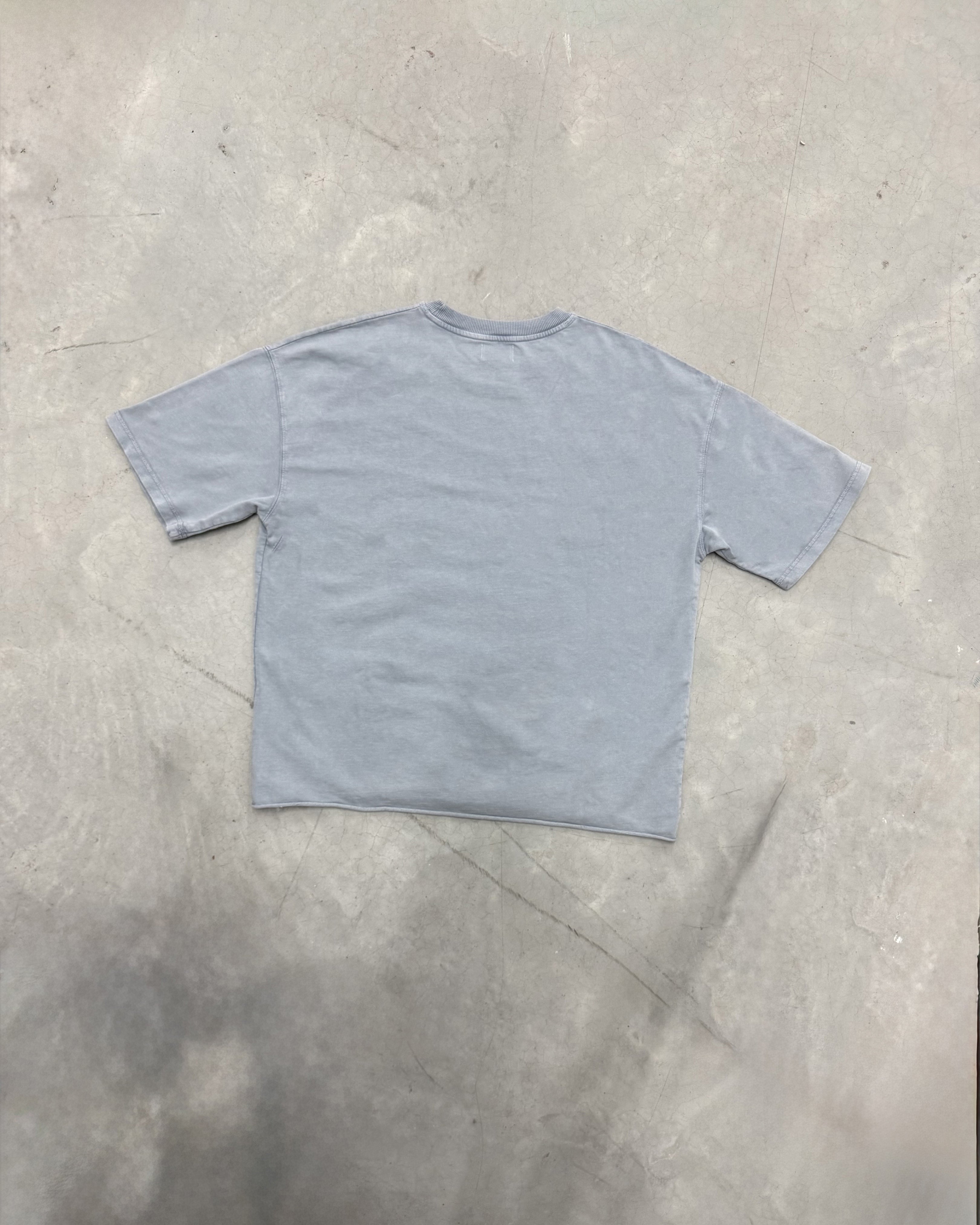 Washed Fade Oversized T-shirt • Light Blue