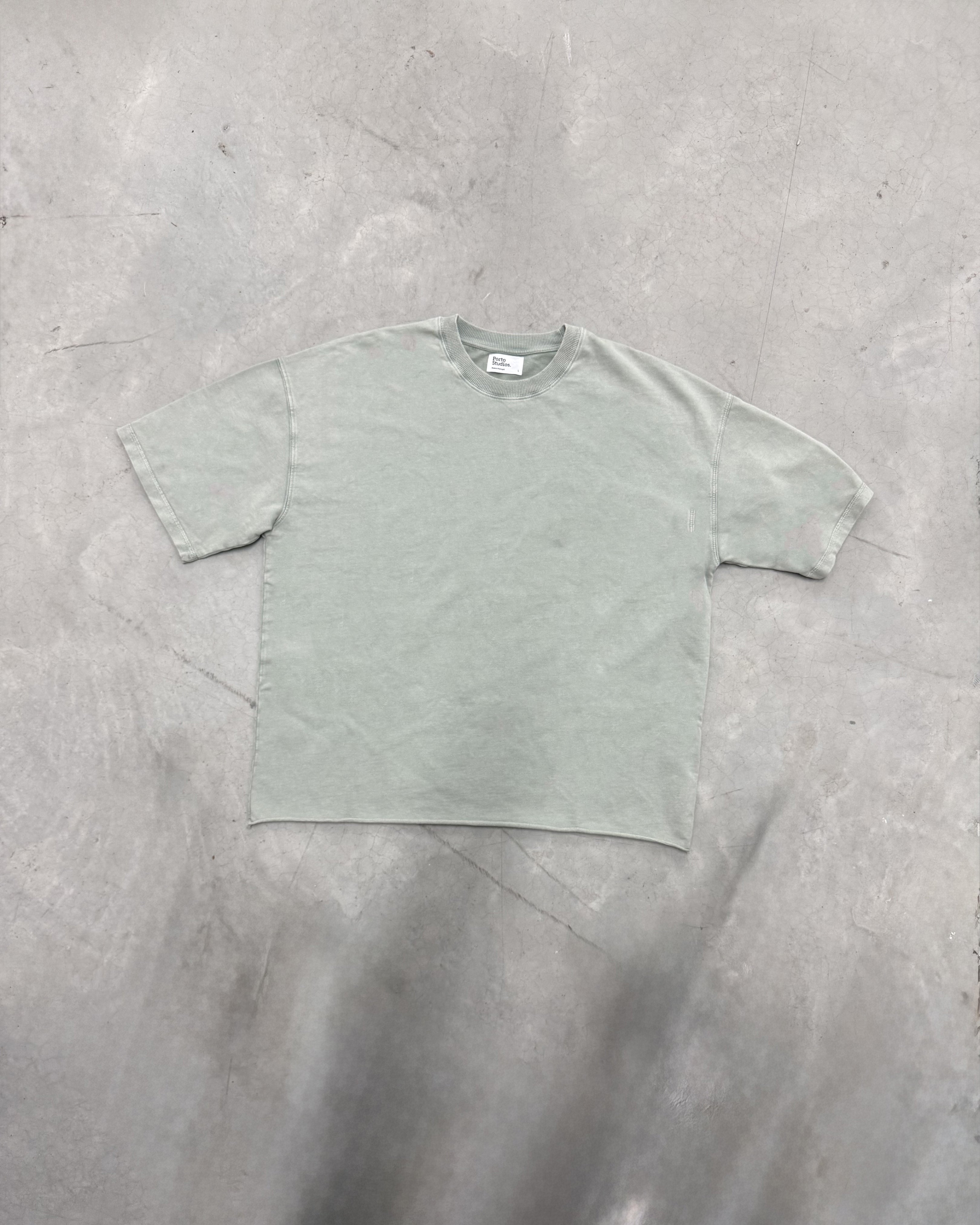 Washed Fade Oversized T-shirt • Green