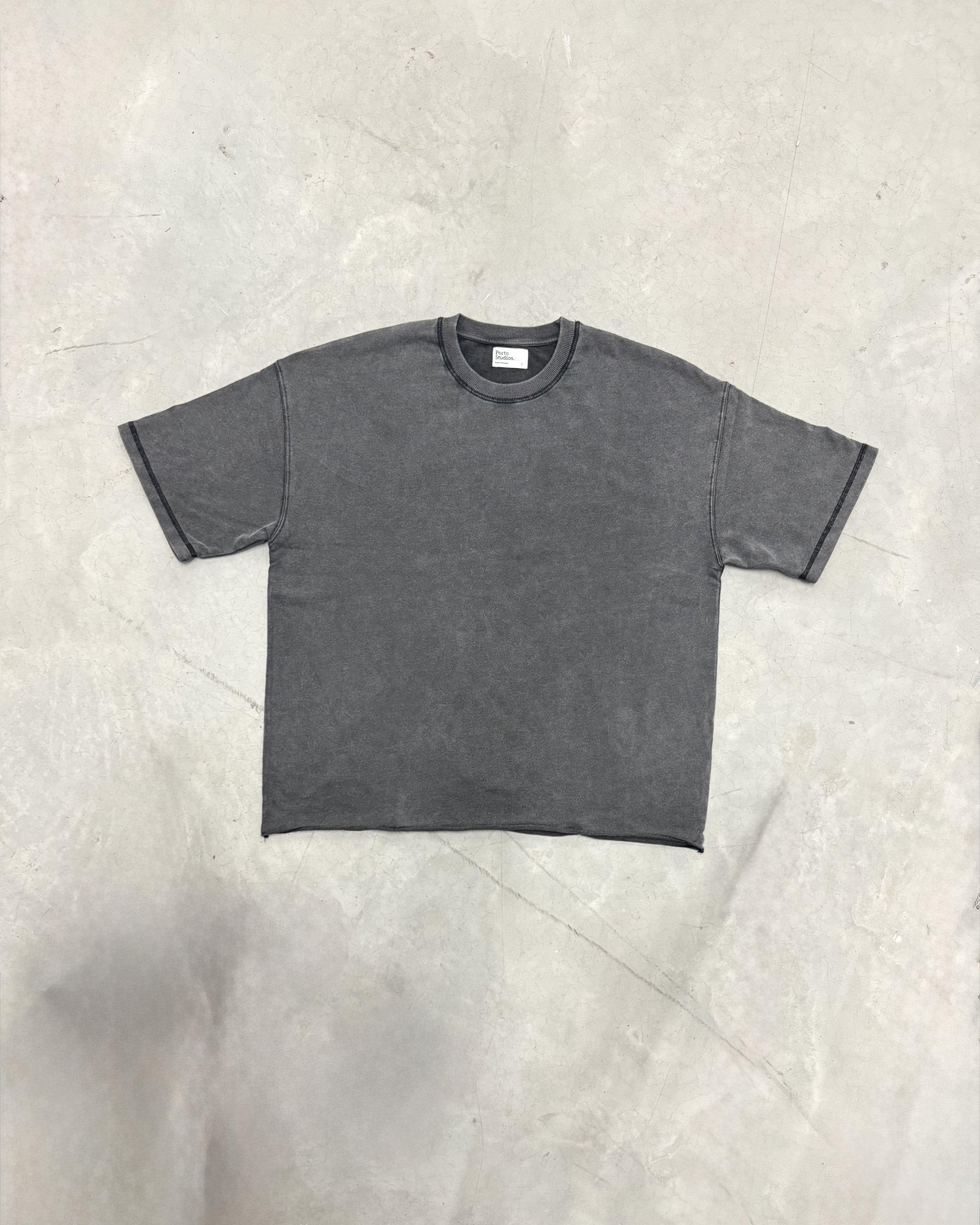 Washed Fade Oversized T-shirt • Grey